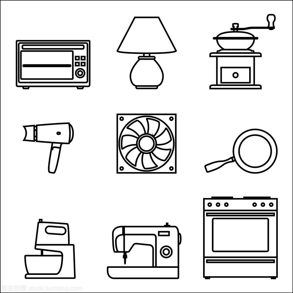 簡約之道 矢量細(xì)線家電圖標(biāo)的設(shè)計(jì)與應(yīng)用